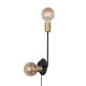 Бра, настенный светильник Nordlux 48941003 Josefine E27 2x25W IP20 черный