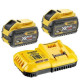 Комплект из зарядного устройства и аккумуляторов DeWALT DCB118X2 8А 18В/54В для инструментов (2шт)
