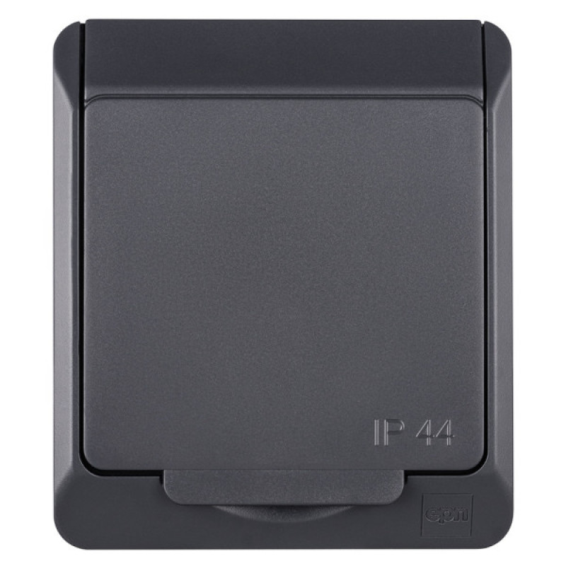 Розетка Elektro Plast 0324-7 Hermes 1 IP44 антрацит