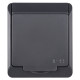 Розетка Elektro Plast 0324-7 Hermes 1 IP44 антрацит