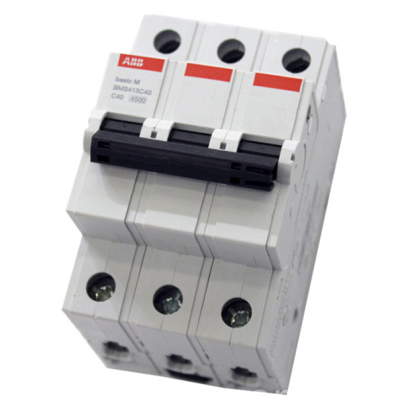 Автоматичний вимикач ABB BASIC M 3Р 40А 4,5kA