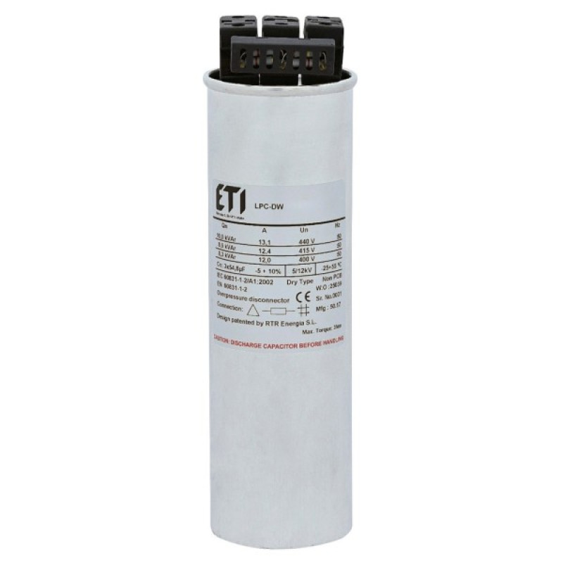 Конденсатор ETI 004656860 LPC-DW 440V 12.5 kVAr