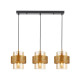 Подвесной светильник, люстра Italux PND-22132-3S-GD-AMB Vinoti E27 3x40W IP20 золотой