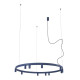 Люстра Nowodvorski 12286 Fourty Round GU10 R35+LED 11+6x10W+9W 3000K 710Lm IP20 синяя