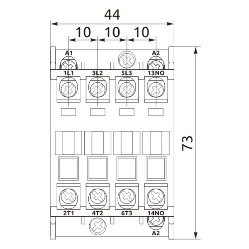 Магнітний пускач Promfactor FC-1/16А 1NO AC400В (FC10016400)