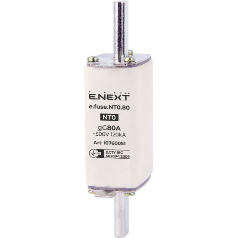 Плавкий предохранитель E.Next e.fuse.NT0.80 габарит 0 80А (i0760051)