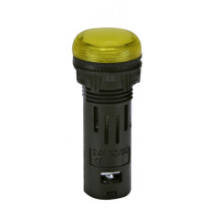 Сигнальна лампа LED ETI ECLI-16-024C-Y 24В AC/DC Ø16мм жовта матова (4771602)