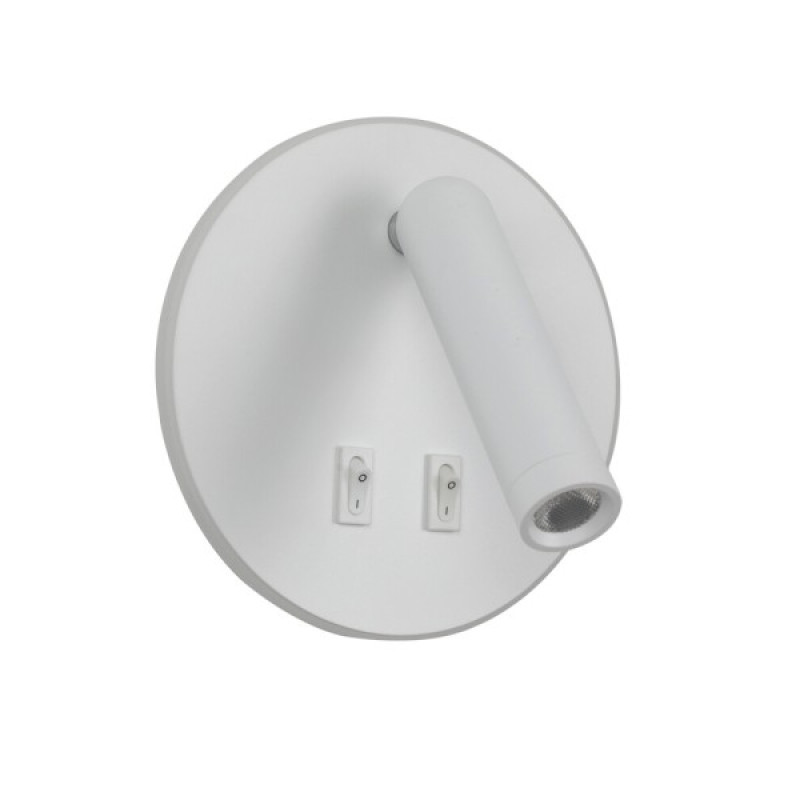 Бра, настенный светильник Italux WL-53742-1-WH Furla LED 2x8W 3000K 516Lm IP20 белый
