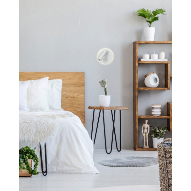 Бра, настенный светильник Italux WL-53742-1-WH Furla LED 2x8W 3000K 516Lm IP20 белый