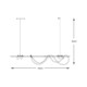 Люстра Zuma Line 2200277L Balbo Led 5x60+7.5W 3000K-6000K 5000Lm IP20