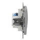 Телефонная/компьютерная розетка Schneider Electric Sedna Design & Elements RJ11+RJ45 кат. 6 UTP алюминий SDD113468