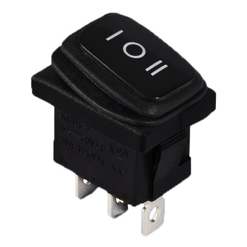 Перекидной переключатель TNSy KCD1-2-103W B/B IP65 черный (TNSy5500697)
