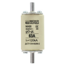 Запобіжник Аско-Укрем NH00 63A gG (A0050010013)