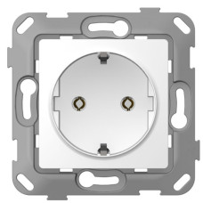 Механизм Schuko розетки Plank Electrotechnic Classic/Nordic (PLK0511031) без шторки (белый)