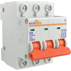 Автоматический выключатель ECOHOME ECO 3p 6A С (ECO010030001)