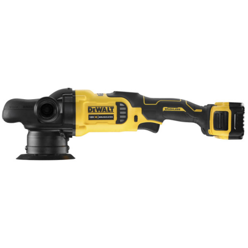 Аккумуляторная бесщеточная полировальная машина DeWALT DCM848P2 XR Li-Ion 18 В 2000-5500 об/мин