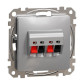 Аудиорозетка Schneider Electric Sedna Design & Elements алюминий SDD113411