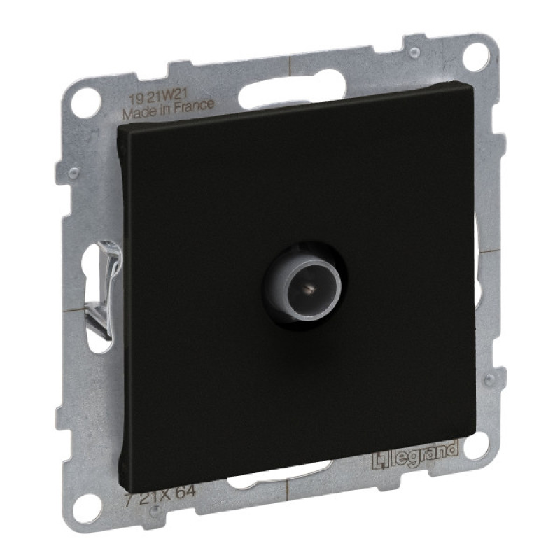 Розетка TV звезда Legrand SUNO (чорный) 721464