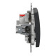 Перемикач Schneider Electric Sedna Design & Elements чорний SDD114106