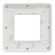 Одноместная рамка Schneider Electric Unica New NU280255M матовая хром/белый