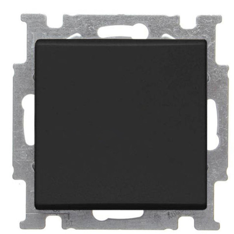 Однокнопочный проходной выключатель ABB Basic 55 2CKA001012A2179 2006/6 UC-95-507 (черный шато)