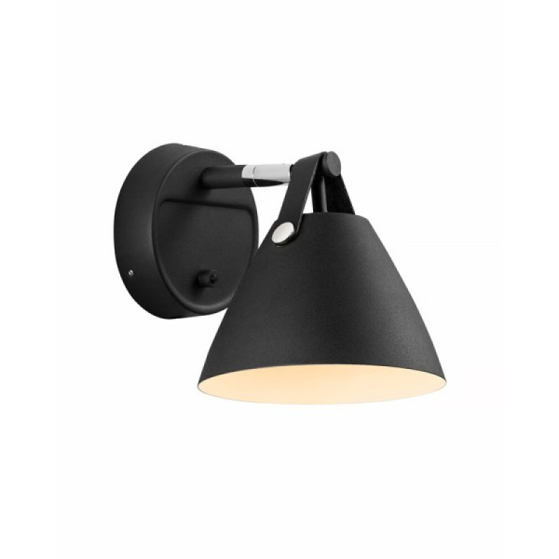Бра, настінний світильник Nordlux 84291003 Strap GU10 1x8W IP20 чорний