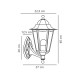 Уличный светильник Nordlux 74371003 Cardiff E27 1x60W IP44 черный