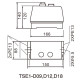 Корпусный магнитный пускатель TOSUNlux TSE1-D12 AC 400В IP54 (6931934242034)