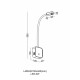 Бра, настенный светильник Kloodi WA-SNAKE SQ565 Snake Led 1x3W 3000K IP20 Bk