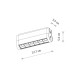 Магнітний трековий світильник Nowodvorski 11310 UT-LVM Focus Swing LED 1x6W 500Lm IP20 чорний