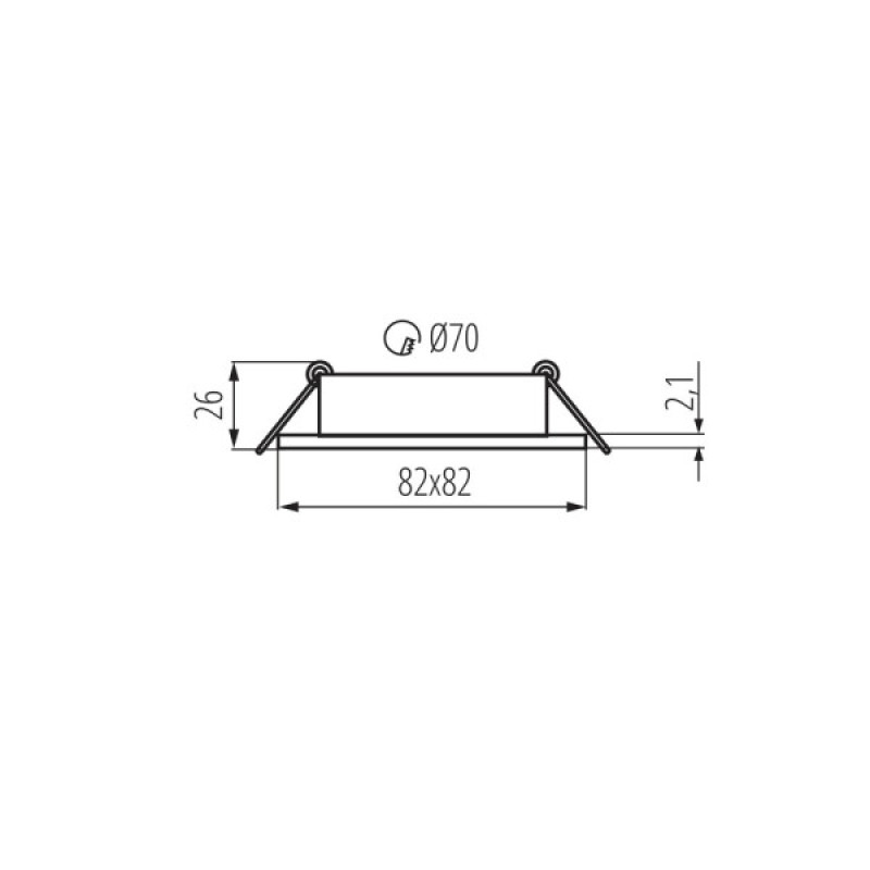 Кольцо точечного светильника Kanlux 22434 DALLA 1x10W IP20 черное