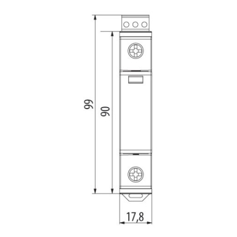 Обмежувач перенапруги ETI 002440417 ETITEC D T3 275/3 (1+0) 1p