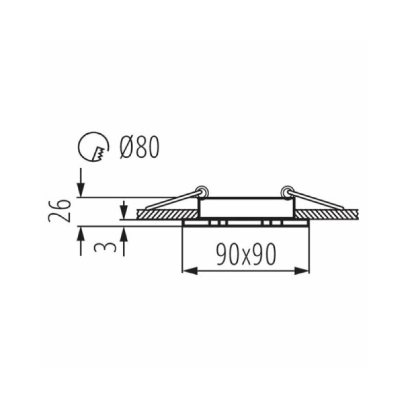 Точечный светильник Kanlux 19458 Seidy GX5.3 1x50W IP20