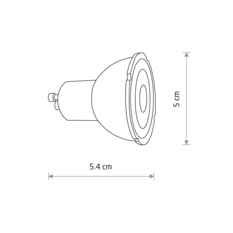 Светодиодная лампочка Nowodvorski 10995 Reflector LED GU10 1x7W 3000K 600Lm Dim IP20 черная