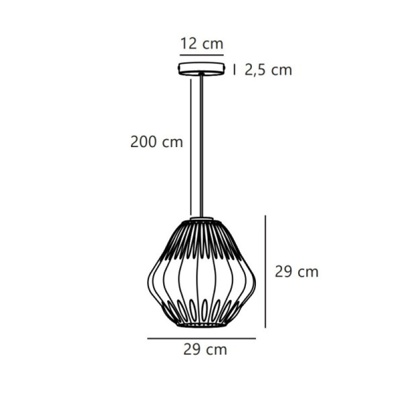 Подвесной светильник, люстра Nordlux 2612343001 Maluca E27 1x15W IP20 белый
