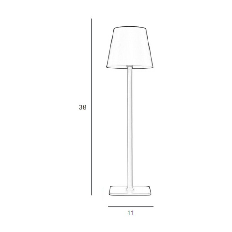 Настольная лампа с аккумулятором Italux TB-2821-GR Atlis LED 1x5W 3000-6500K 300Lm IP54 графитовая