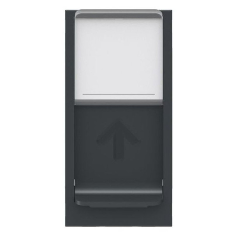 Одинарная компьютерная розетка Schneider Electric NU341454 RJ45 cat.6 UTP с полем для надписи 1М (антрацит)