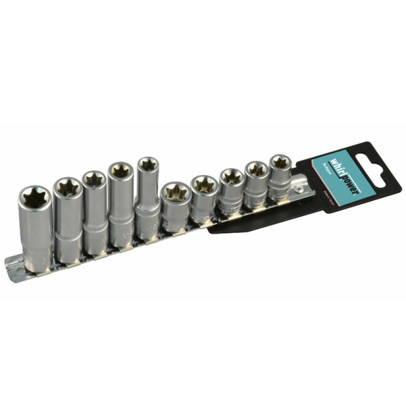 Набор головок Whirlpower 1612-2810 (23360) Е5-Е10 1/4" (10шт)