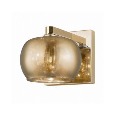 Бра, настенный светильник Zuma Line W0076-01A-F7HF Crystal G9 1x42W IP20 золотой (5905316627239)