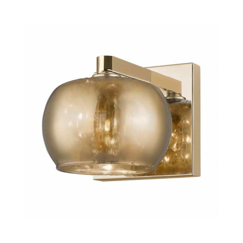 Бра, настінний світильник Zuma Line W0076-01A-F7HF Crystal G9 1x42W IP20 Gold