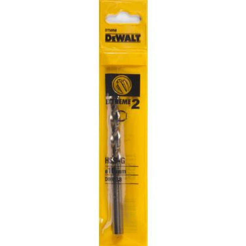 Промышленное сверло по металлу DeWALT DT5558_1 Extreme2 HSS-G 10,5х133/84мм (1шт)