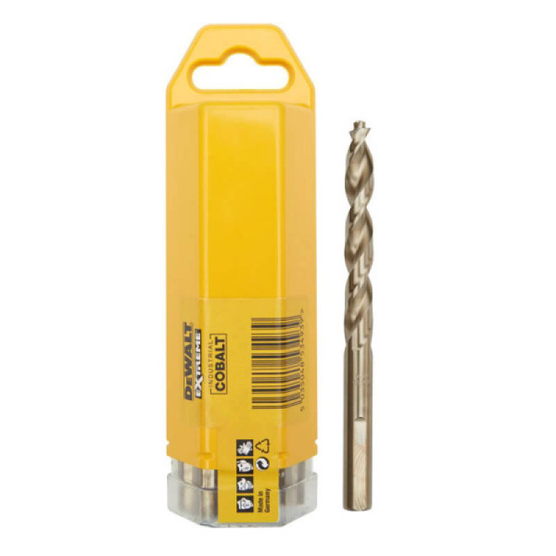 Кобальтові свердла по металу DeWALT DT4936 Extreme Industrial cobalt HSS-CO 7х109/66мм (10шт в упаковці)