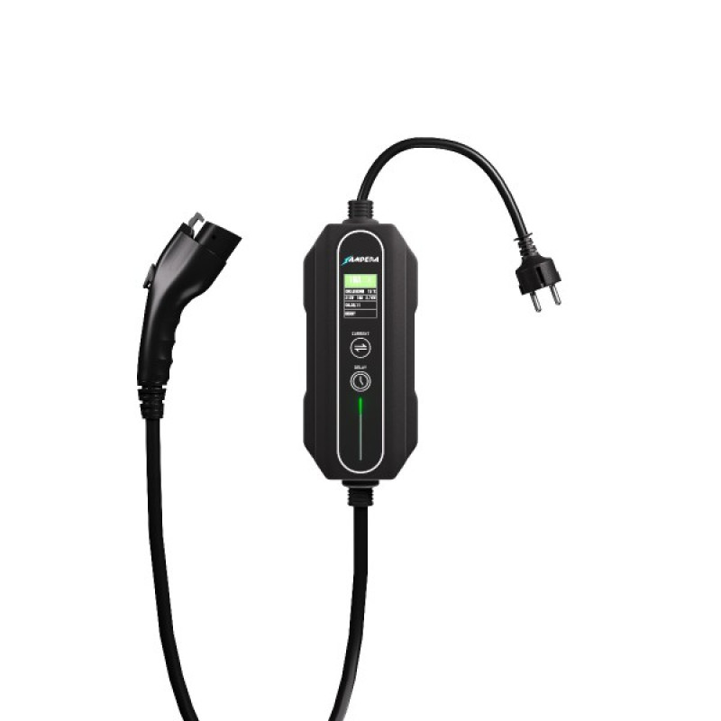 Однофазная зарядная станция для электромобиля Ampera Smart AS101 16A GBT кабель 5м