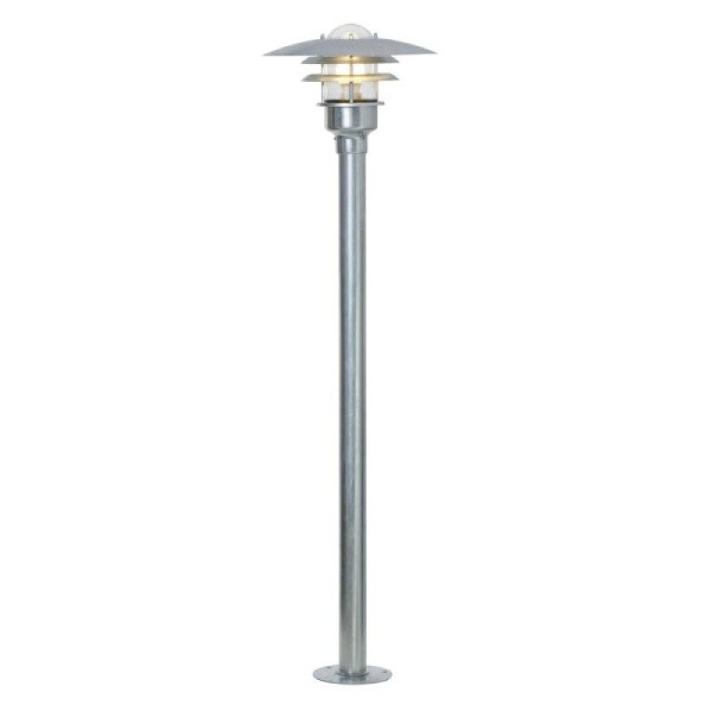 Вуличний світильник Nordlux 71428031 Lonstrup E27 1x60W IP44 сріблястий