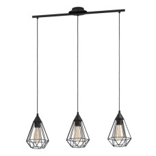 Подвесной светильник, люстра Eglo 94189 Tarbes E27 3x60W IP20 черный