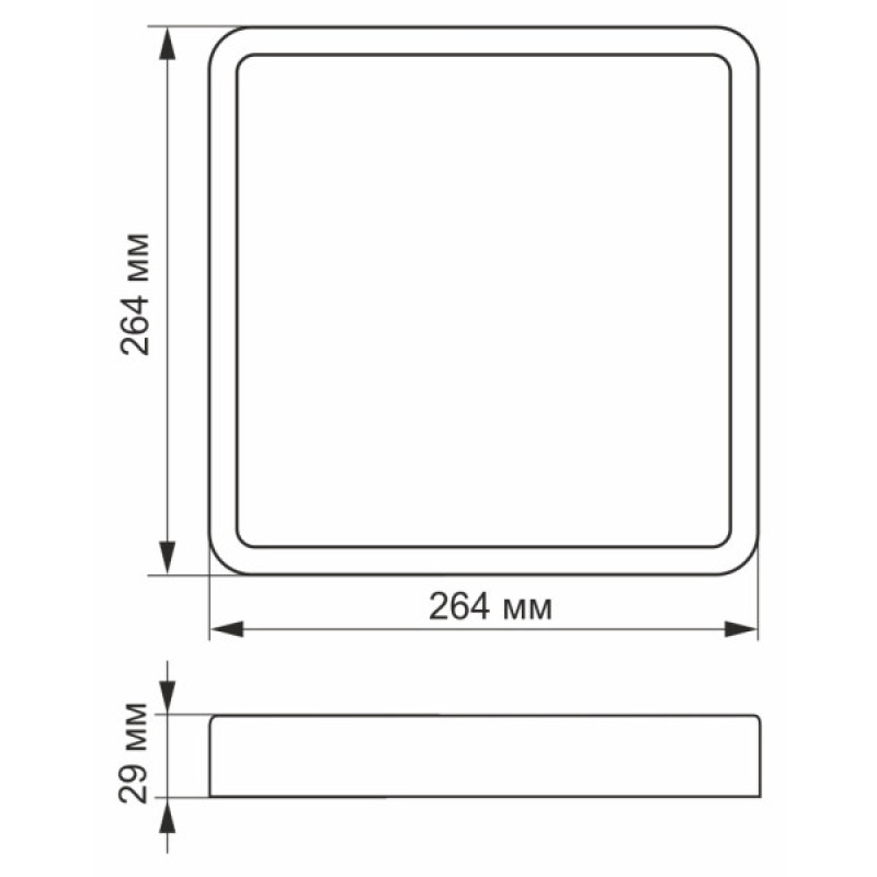 Світильник Videx 24Вт 5000K (VL-DLSS-245)