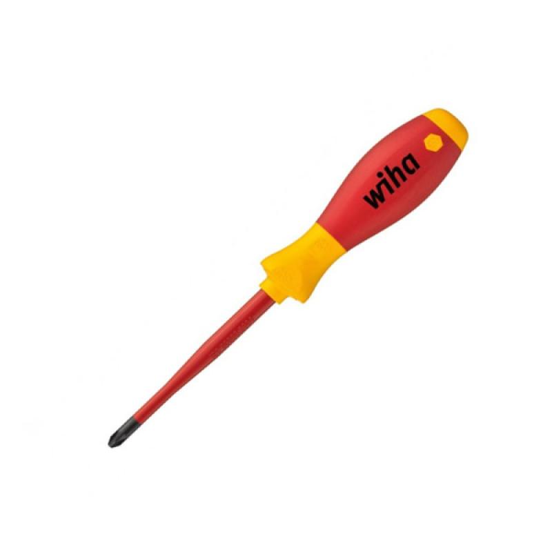 Диэлектрическая отвертка Wiha W35395 Soft Finish electric slimFix PZ1х80