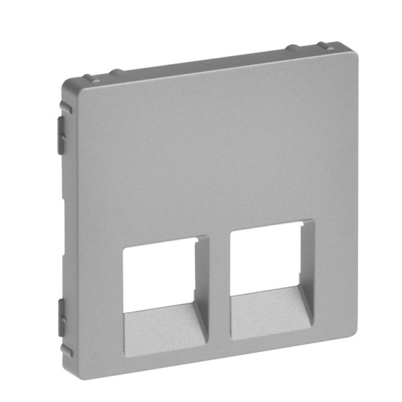 Панель розетки RJ11+RJ45 Legrand Valena Life алюміній